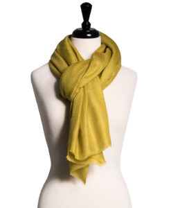 Ezma Palette Ceylon Yellow Cashmere Scarf